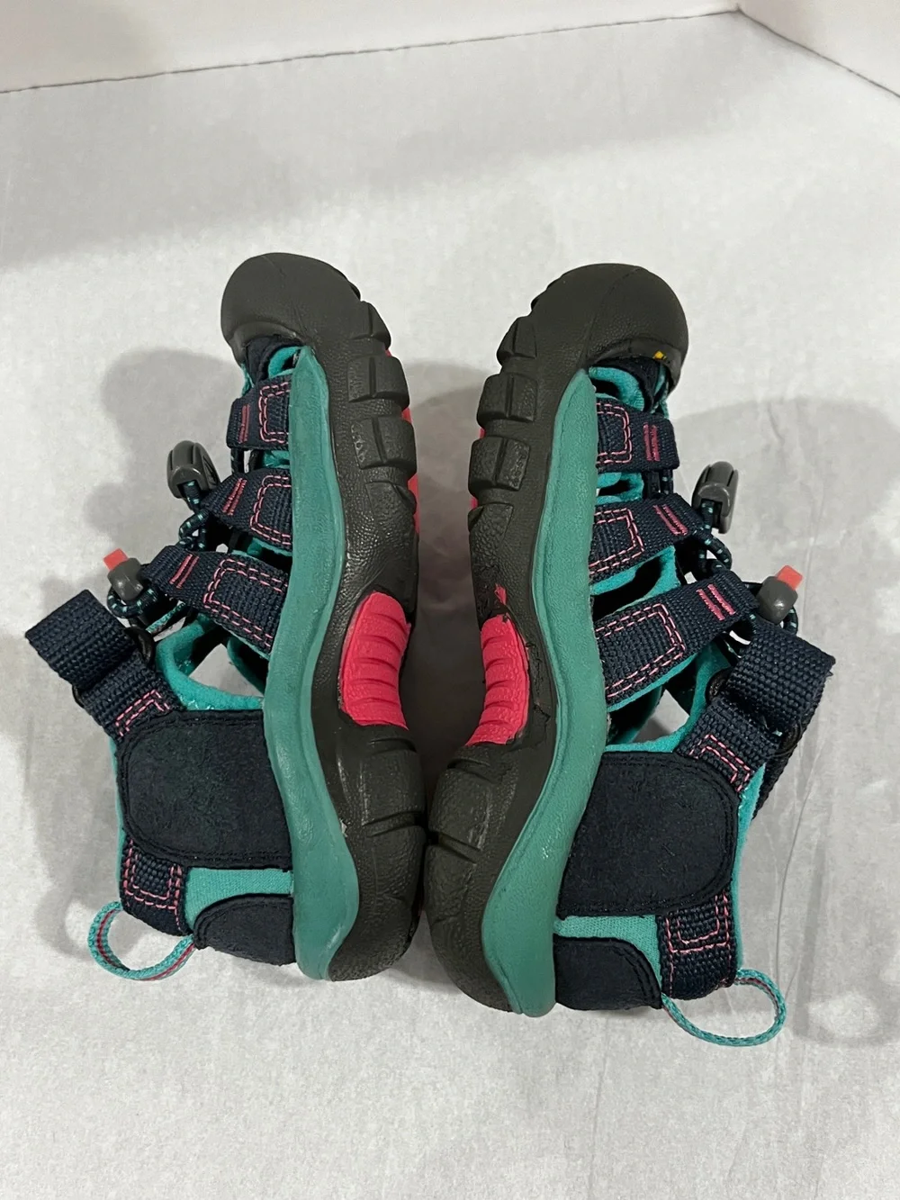 Keen Hiking Water Sandal Shoes Newport H2 Navy Teal Closed-Toe Sport Size 8 T